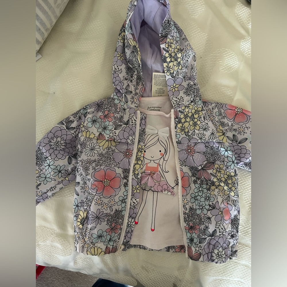 Rain jacket and matching shirt